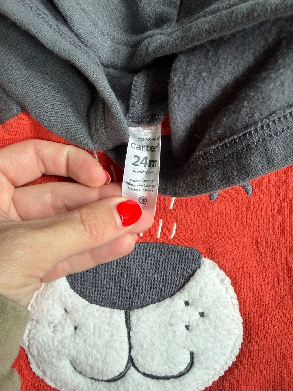24M Kids Orange & Gray Critter Hoodie & 2T Plaid Button Down